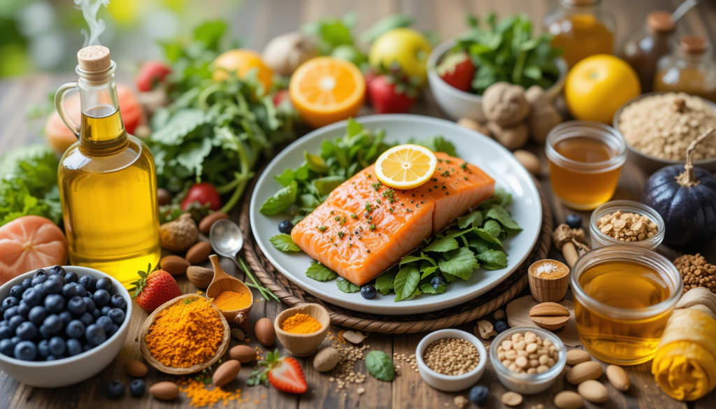 componentes nutricionales de la dieta antiinflamatoria